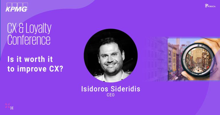 banner of Isidoros participated as a speaker with his speech “Is it worth it to improve CX?”