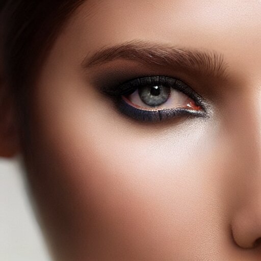 beautuful woman half face